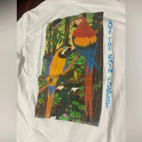 Vintage Save The Rain Forest tshirt - Picture 2 of 7